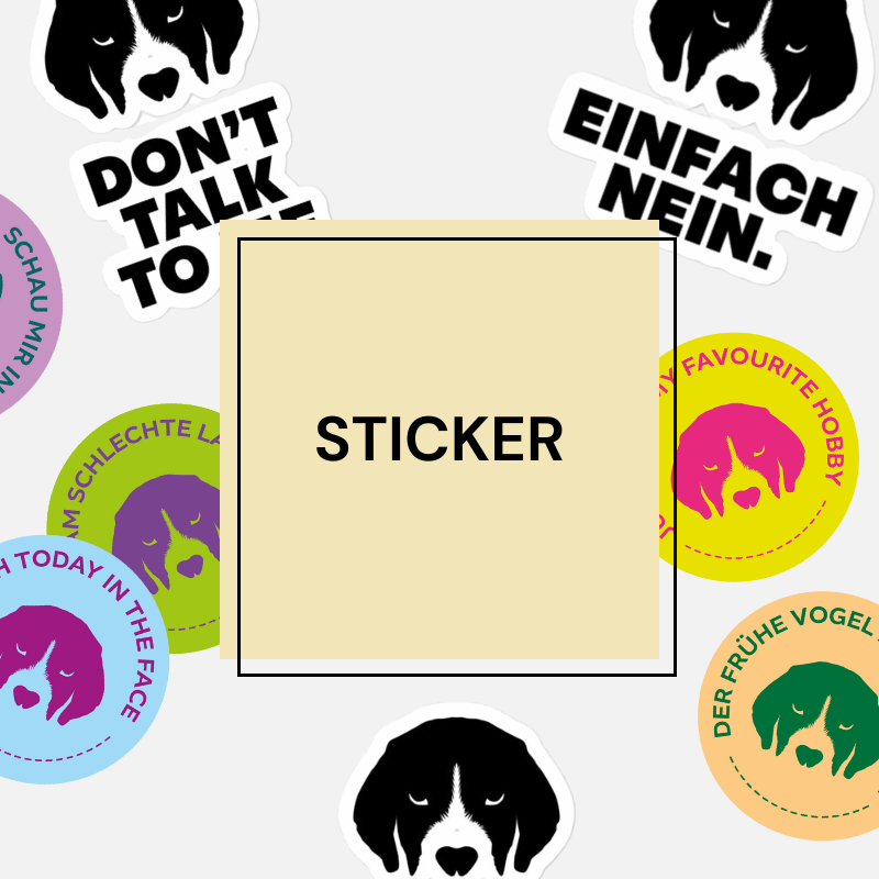 Sticker mit Statement